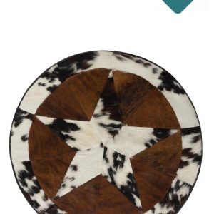 Patchwork koeienhuid vloerkleed 100 cm.