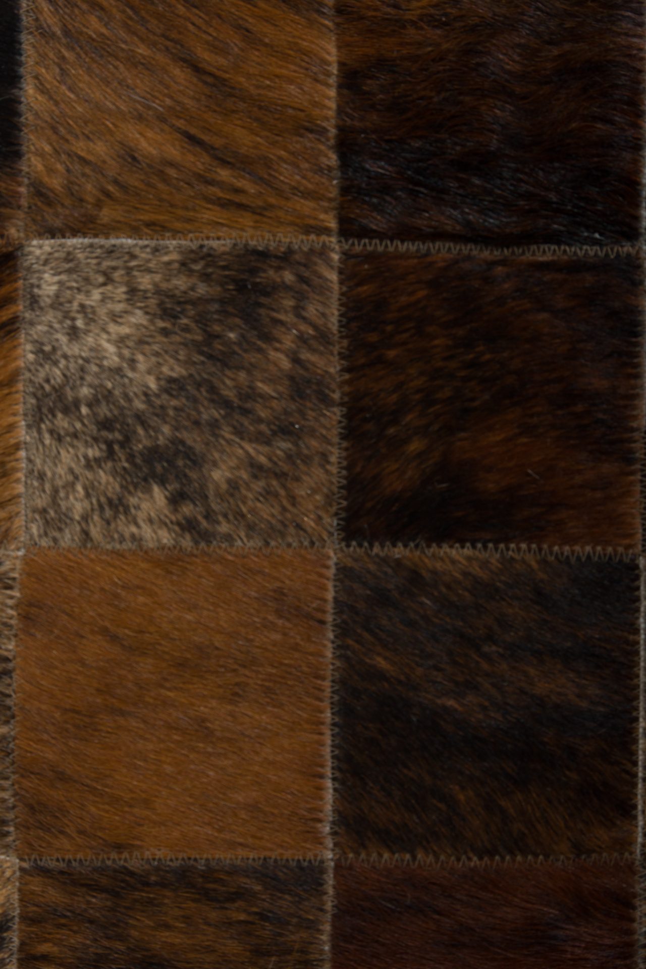 Koeienhuid patchwork tapijt 180x120 centimer. - Afbeelding 5