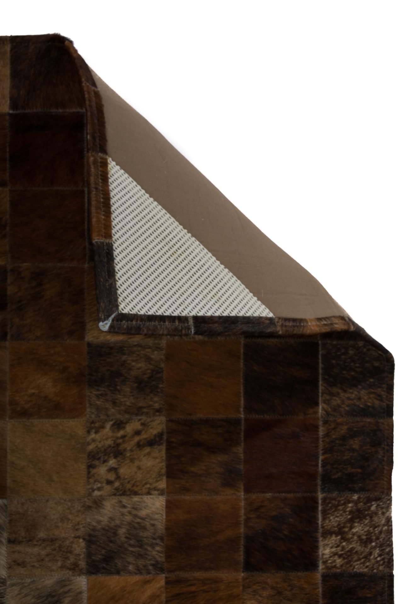 Koeienhuid patchwork tapijt 180x120 centimer. - Afbeelding 6