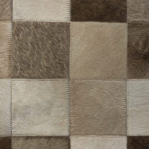 Koeienhuid patchwork tapijt 180x120 centimer. - Afbeelding 4