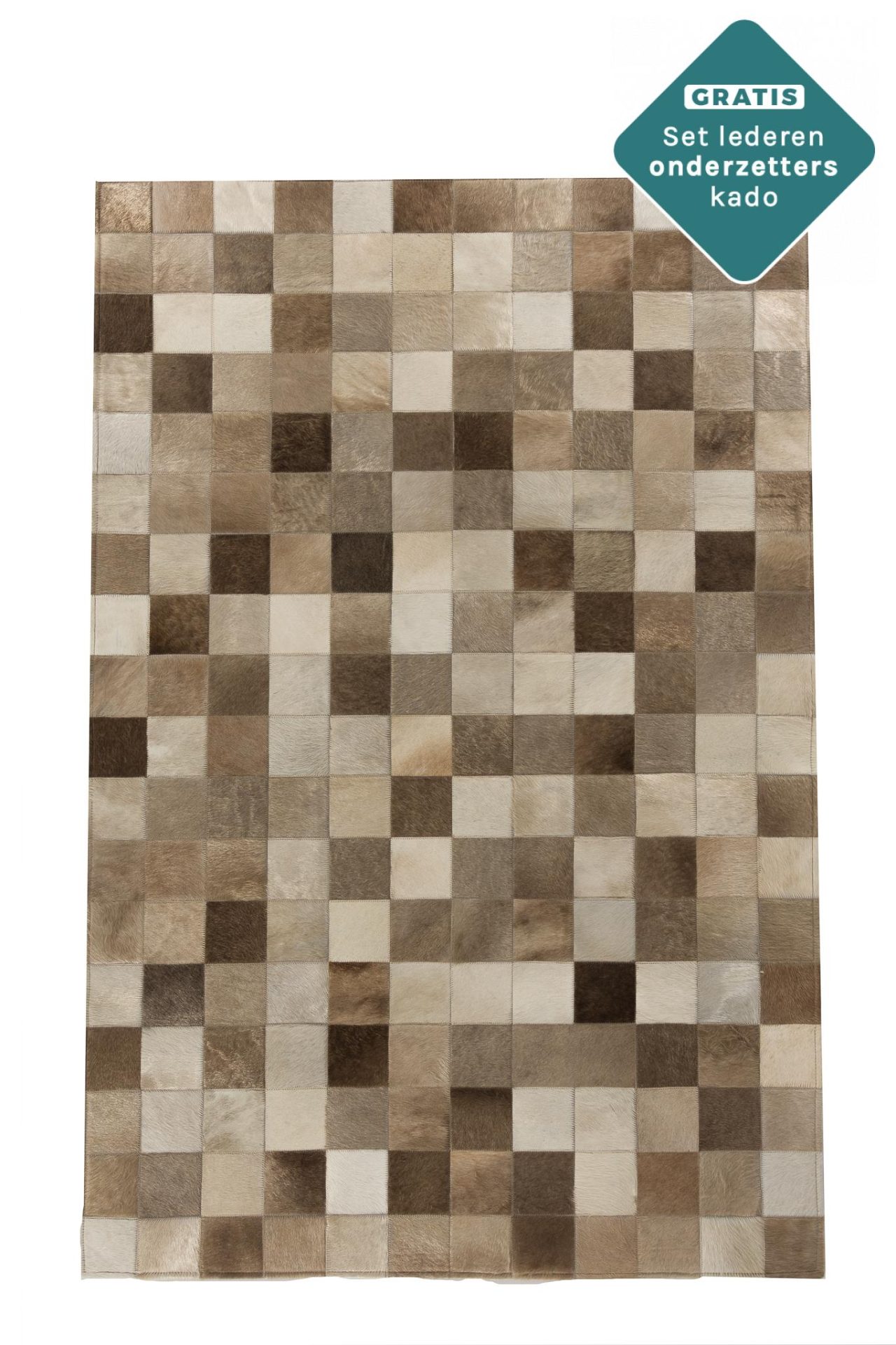 patchwork koeienvel kleed tapijt