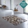 Koeienhuid patchwork tapijt exotisch 184x124 centimer.