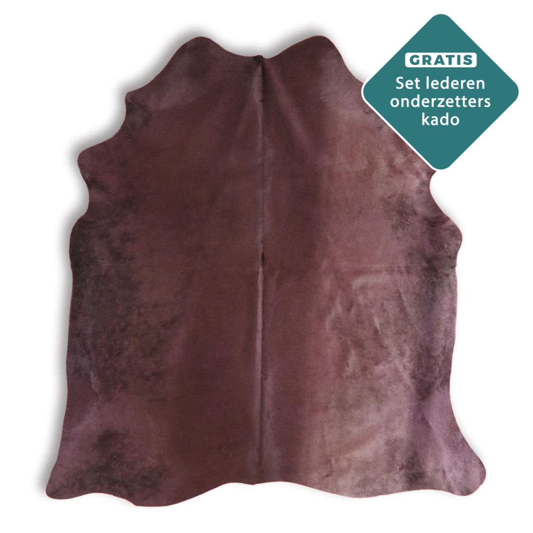 bordeaux rood koeienhuid kleed