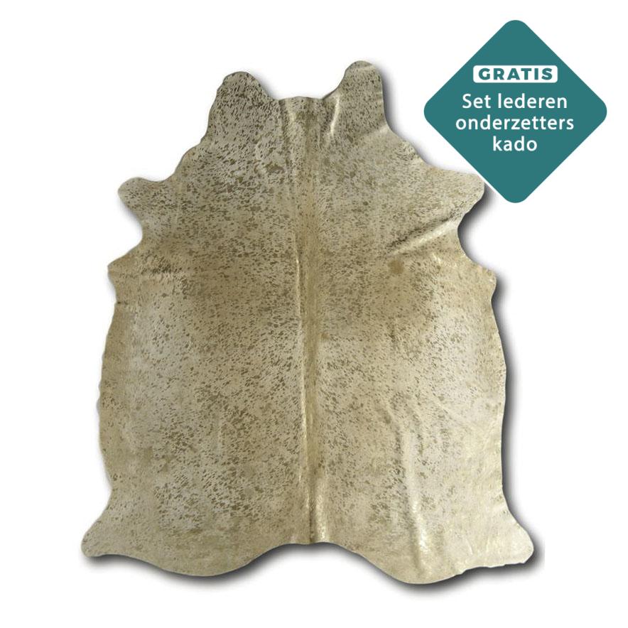 gouden koeienhuid vloerkleed