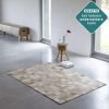 patchwork champagne kleurige vloerkleed