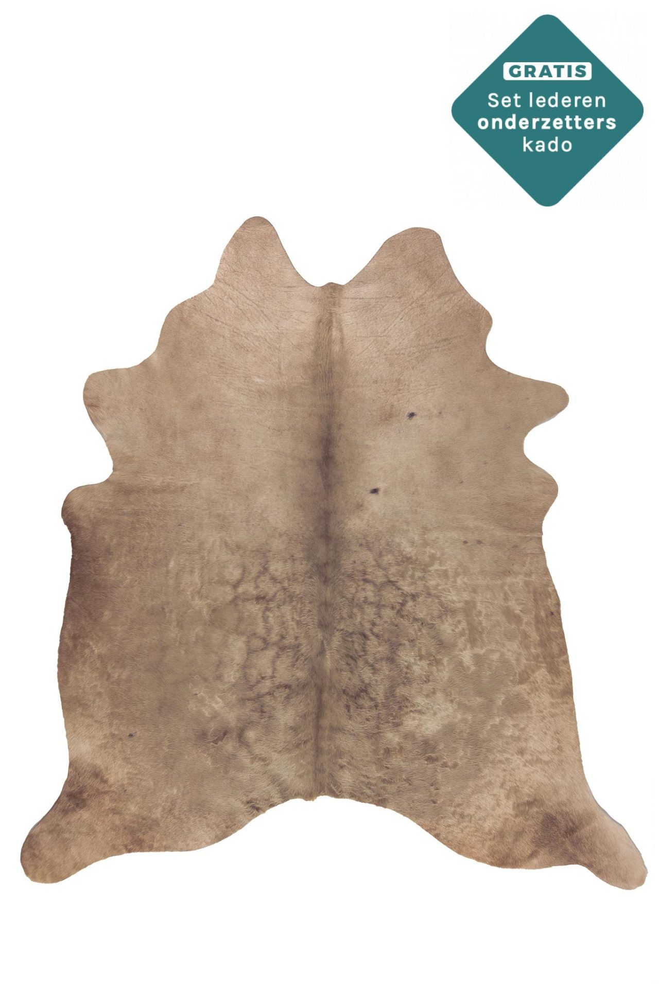 taupe bruin koeienvel kleed