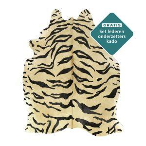 tijger print koeienhuid kleed