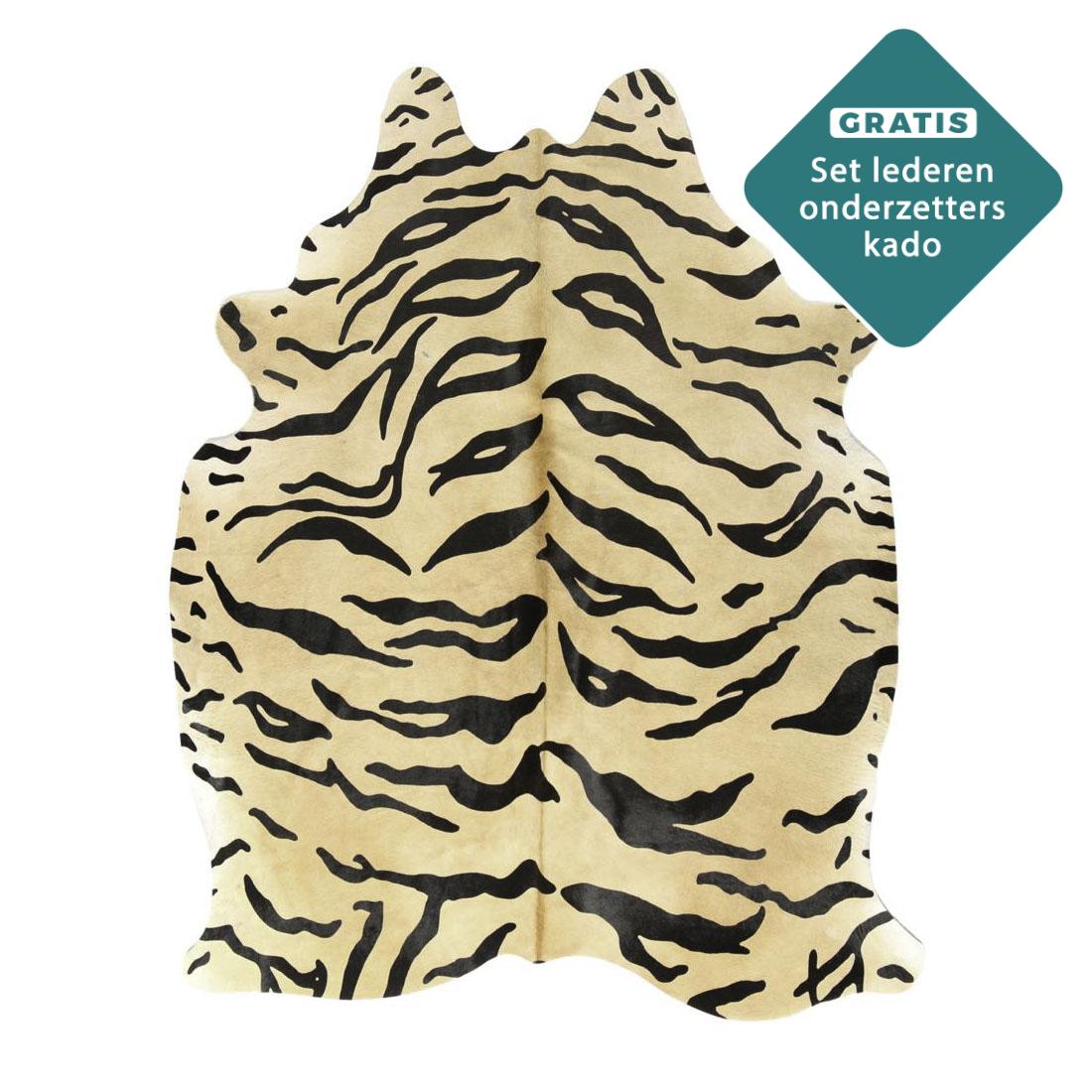 tijger print koeienhuid kleed