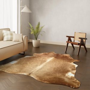 Koeienhuid kleed bruin XL 220x200 cm. RANDOM