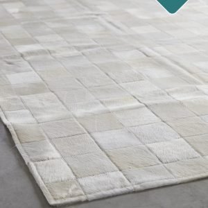 koeienkleed tapijt wit