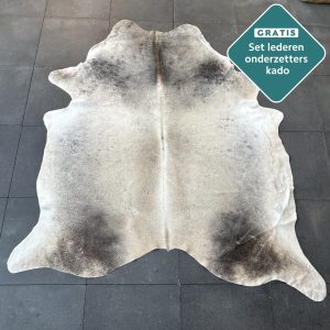 groot grijs zwart koeien vloerkleed