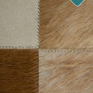Koeienhuid patchwork tapijt 180x120 centimer. - Afbeelding 4