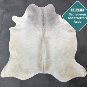 Koeienhuid kleed wit grijs