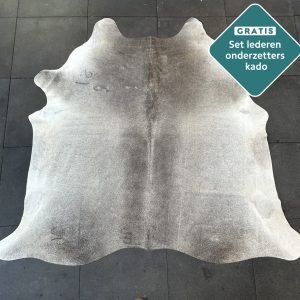 donkergrijs koevel vloerkleed