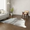 Koeienhuid kleed taupe donkergrijs 200x210 cm. SPECIAAL