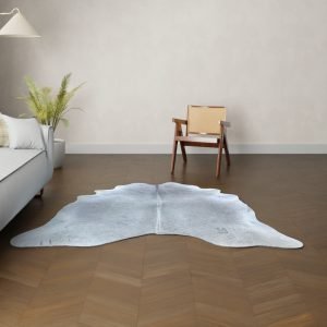 Koeienhuid kleed grijs 200x200 cm. KLEIN