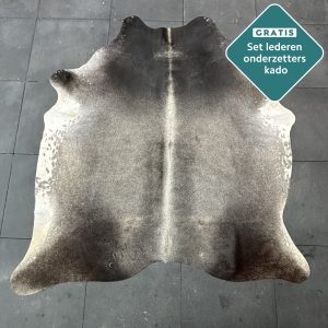 zwart grijs koeienvel