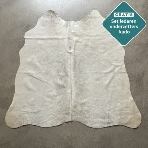 mini koehuid kleed grijs
