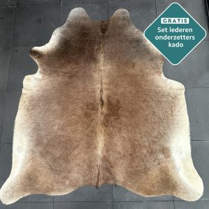 groot bruin koeienvel kleed