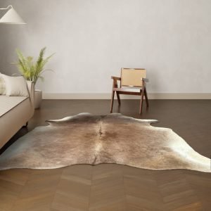 Koeienhuid kleed bruin 240x200 cm. XL-EXTRA