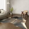 Koeienhuid kleed donkerbruin 250x220 cm. GIGANTISCH