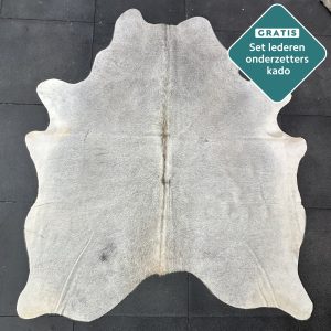 klein grijs koeienhuid tapijt
