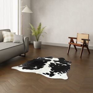 koeienhuid kleed bont gevlekt 150x130 cm. RANDOM