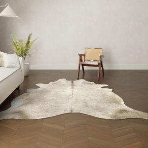 Koeienhuid kleed taupe 220x200 cm. RANDOM - Afbeelding 3