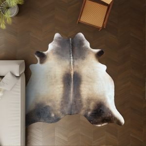 Koeienhuid kleed bruin 240x220 cm. XL-EXTRA
