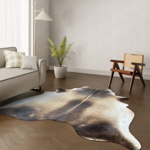 Koeienhuid kleed bruin 240x220 cm. XL-EXTRA