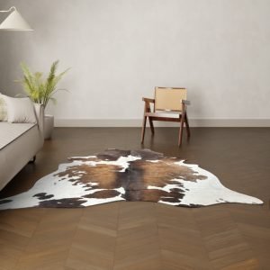 Koeienhuid tricolore 220x200 cm.
