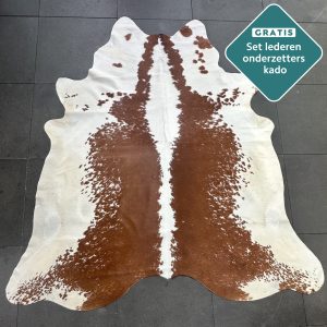 wit bruin koeienvacht kleed